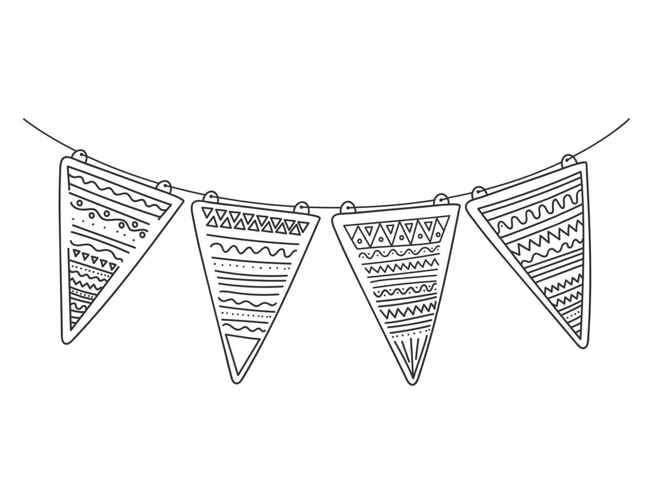 mexican garlands design vector