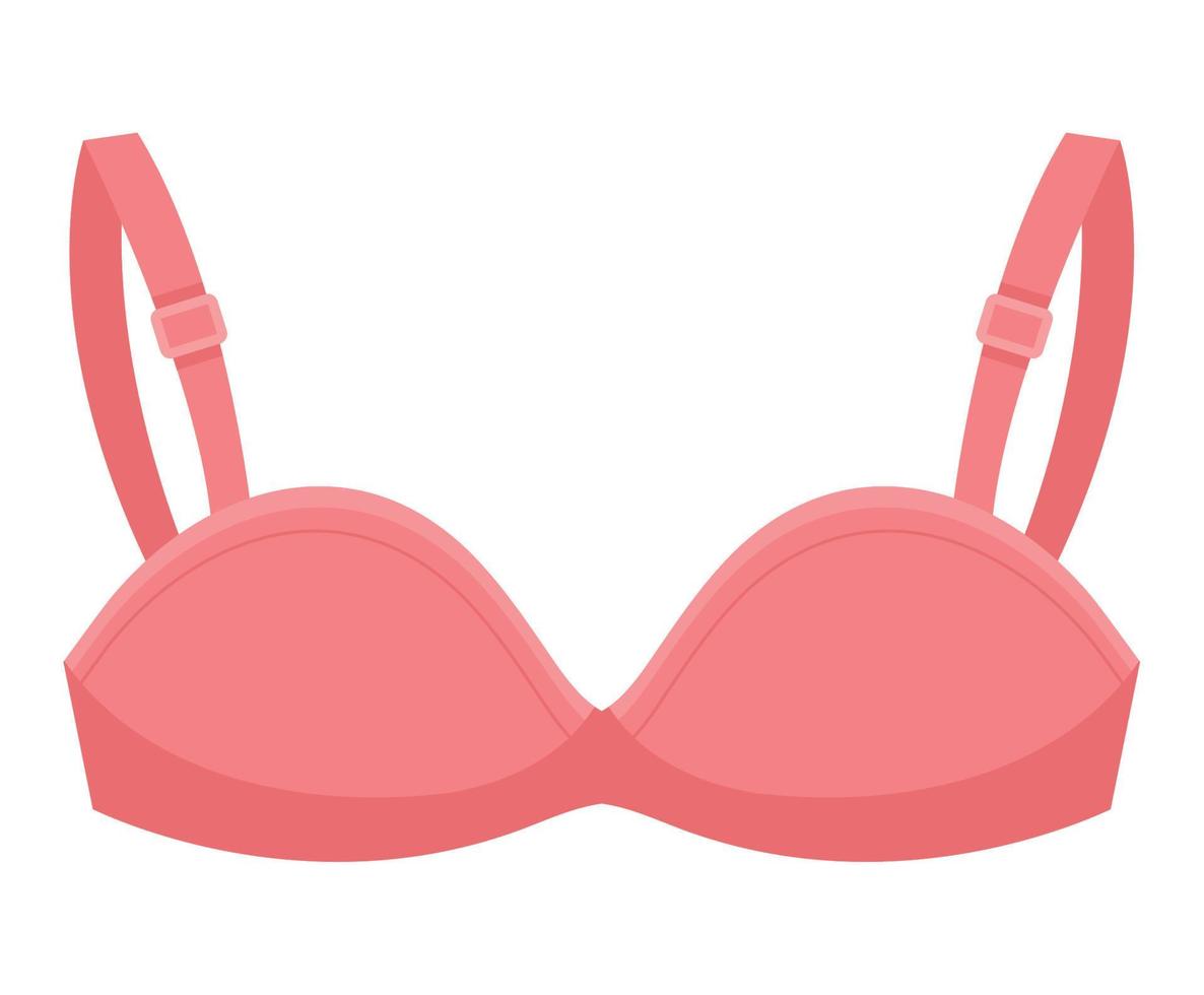 pink bra illustration vector