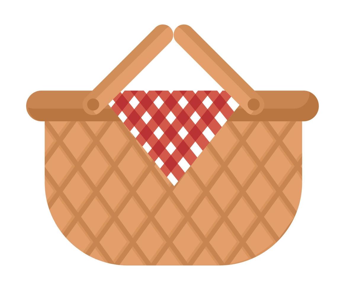 picnic basket design vector