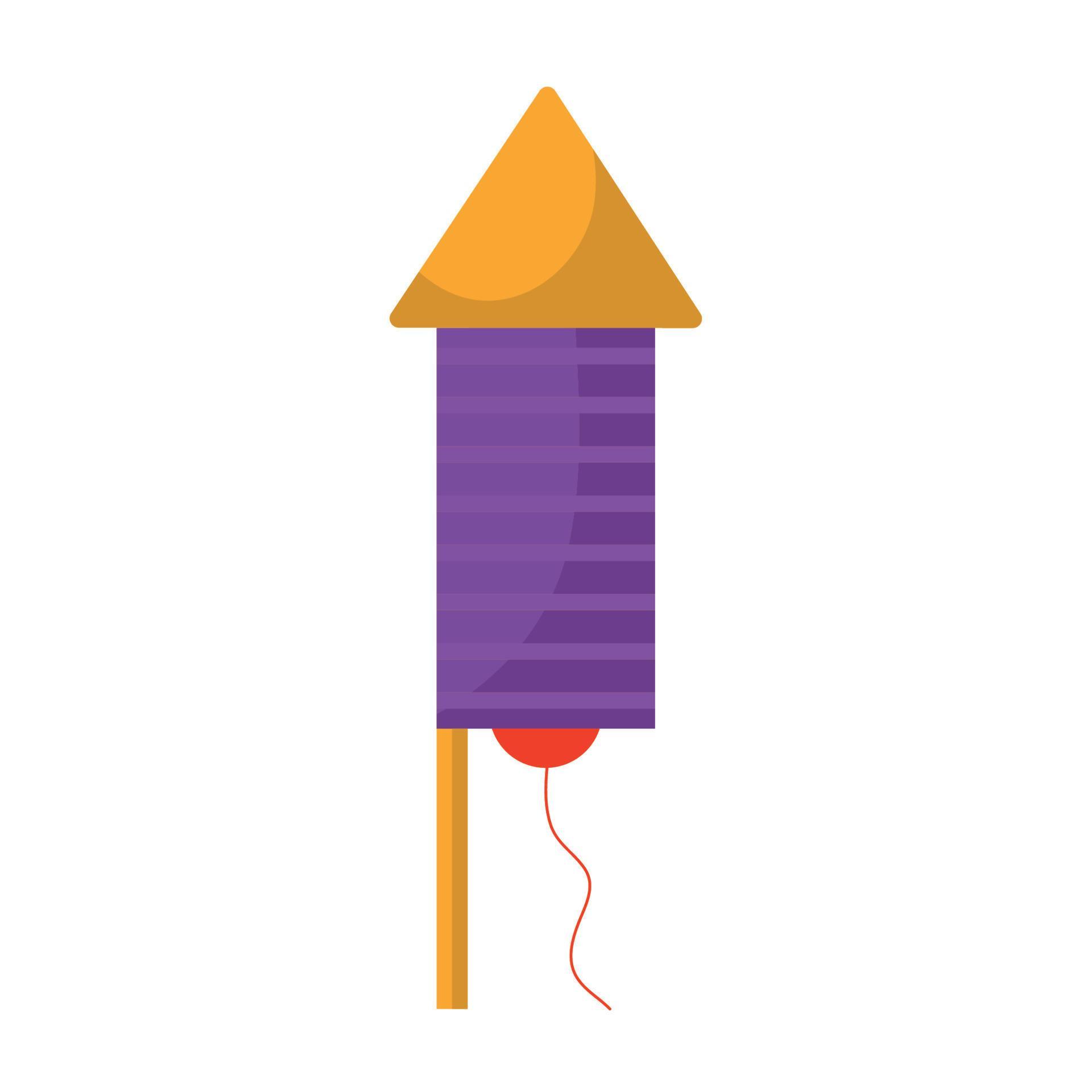 firework rocket design 21398364 Vector Art at Vecteezy