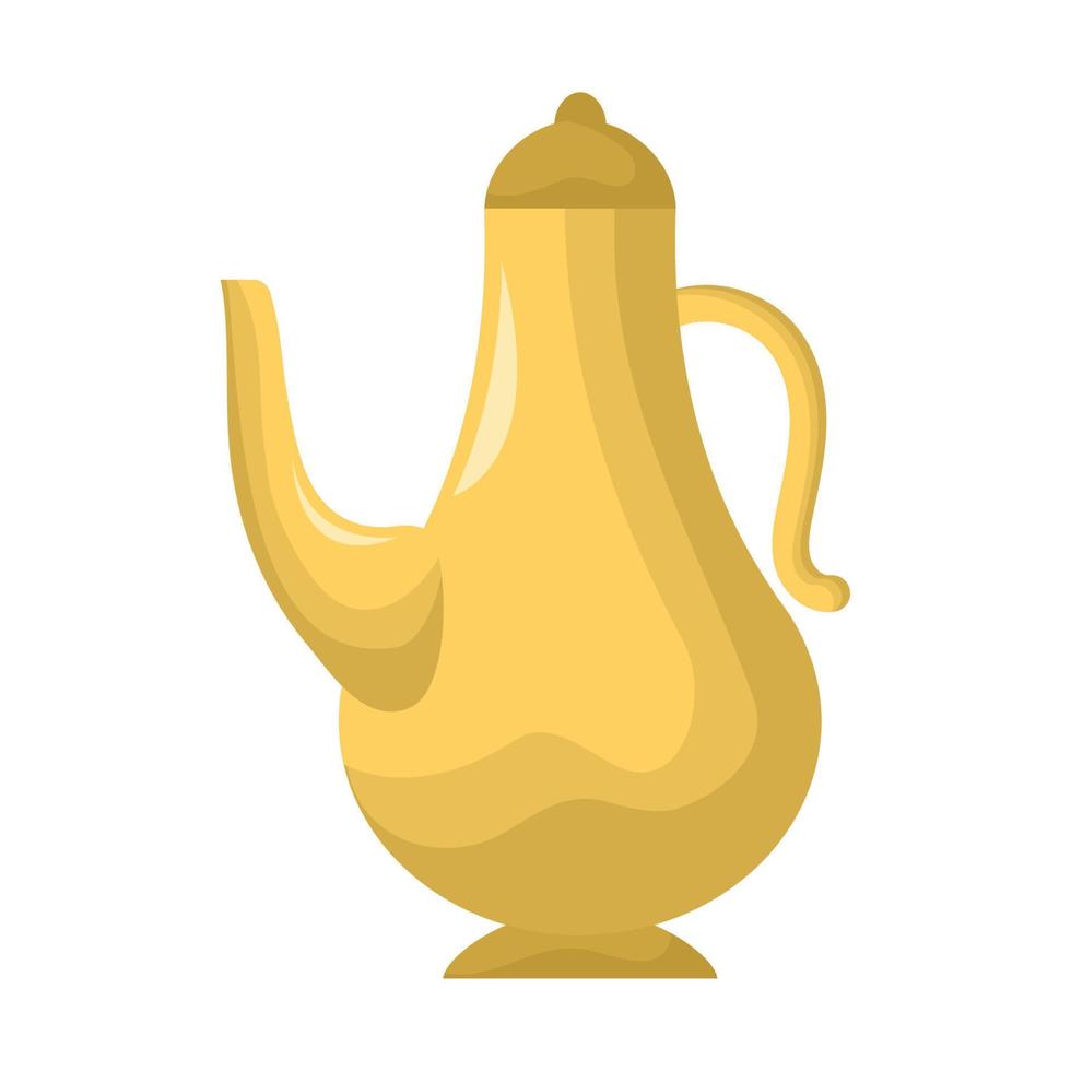 arabic tea pot vector