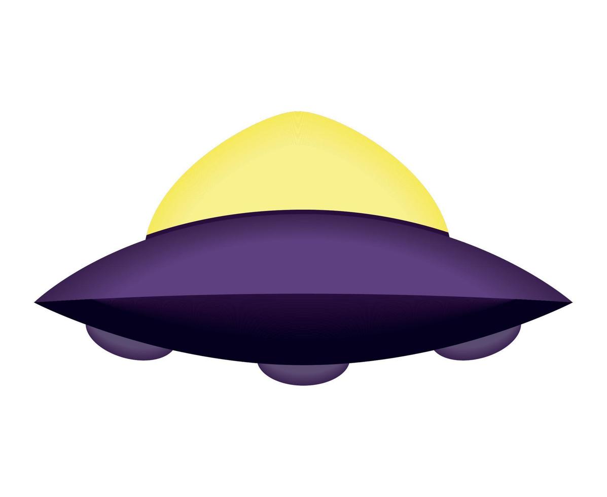 purple ufo design vector