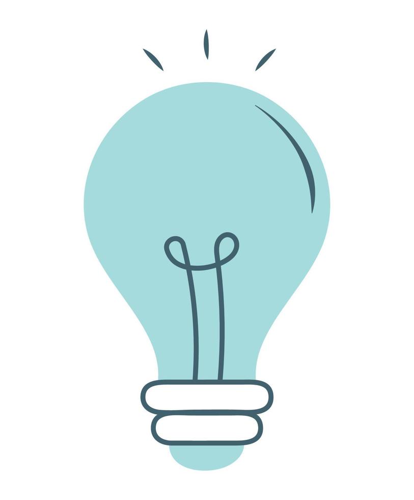 blue lightbulb design vector