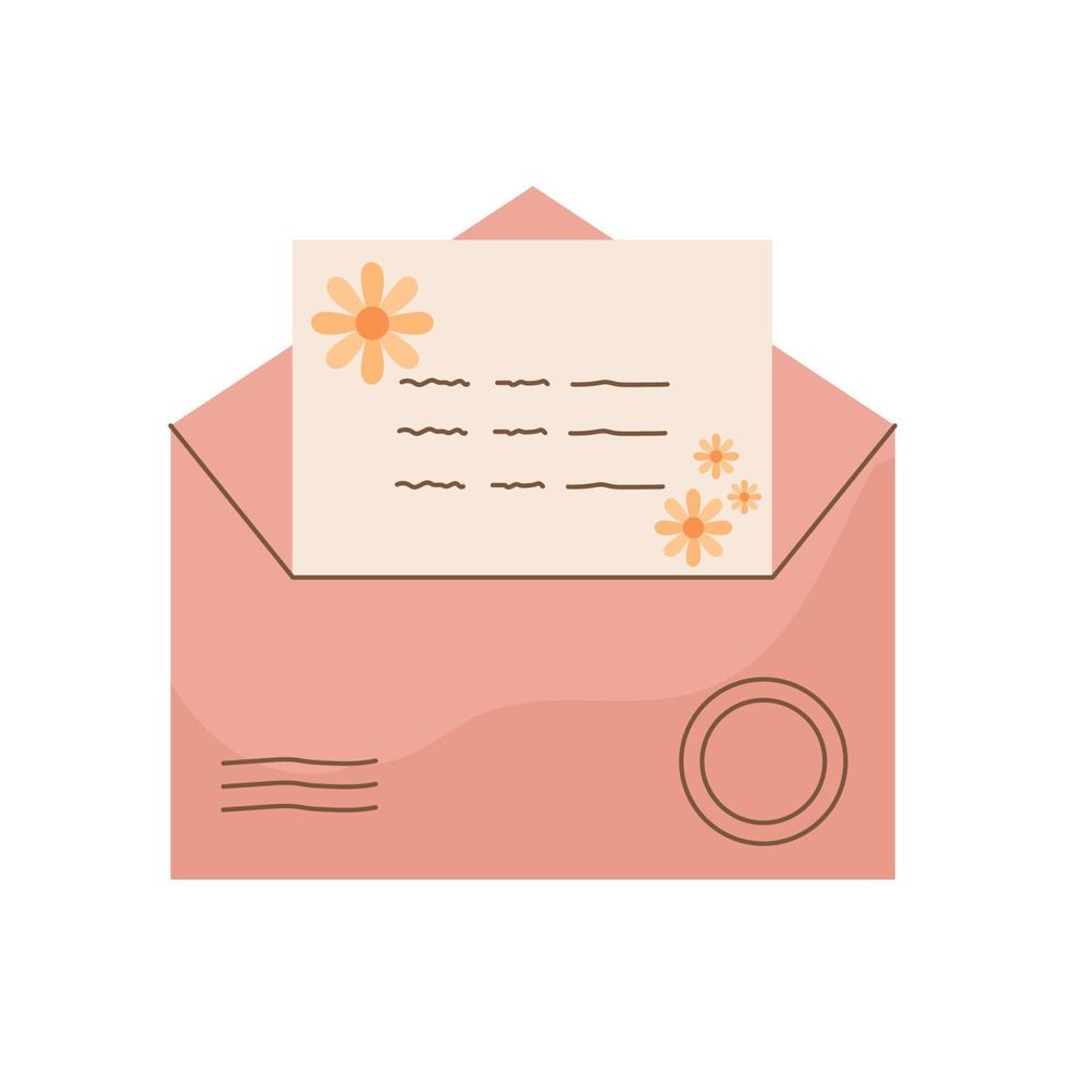 open letter envelope vector