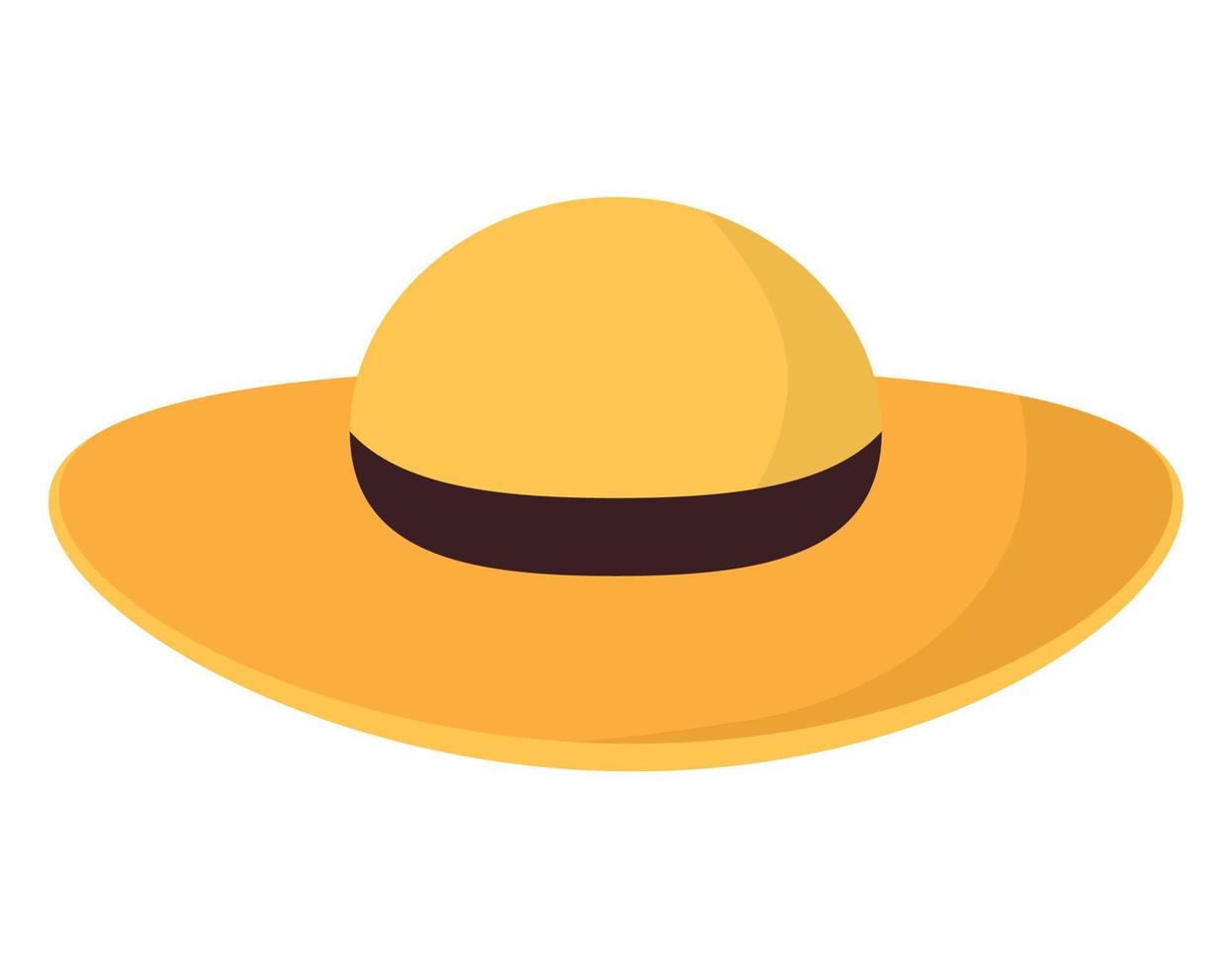 beach hat design vector