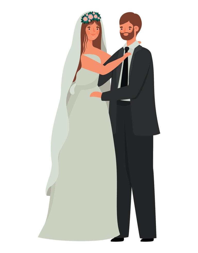 Boda Pareja diseño vector