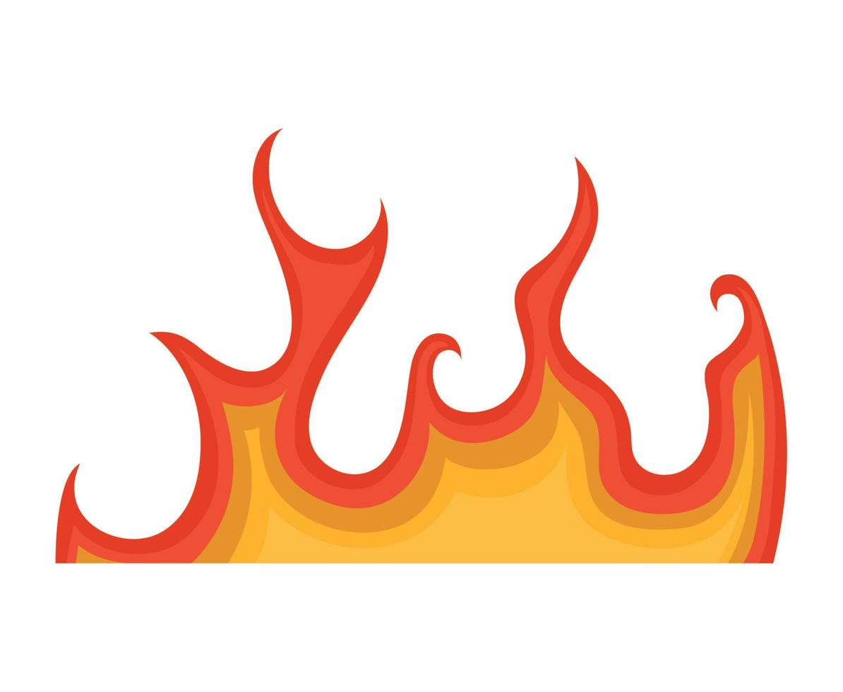 colorful flame illustration vector