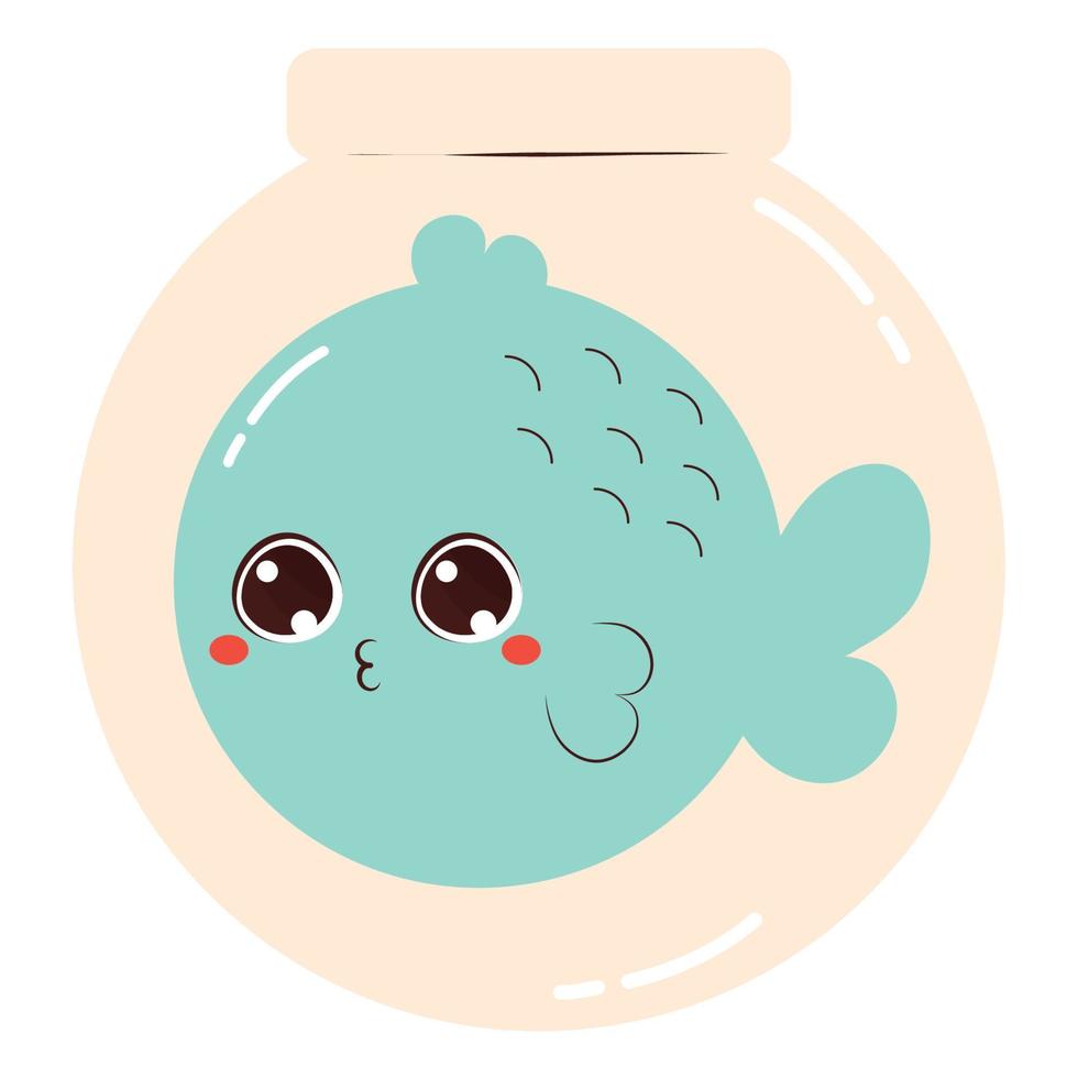 cute fish design vector