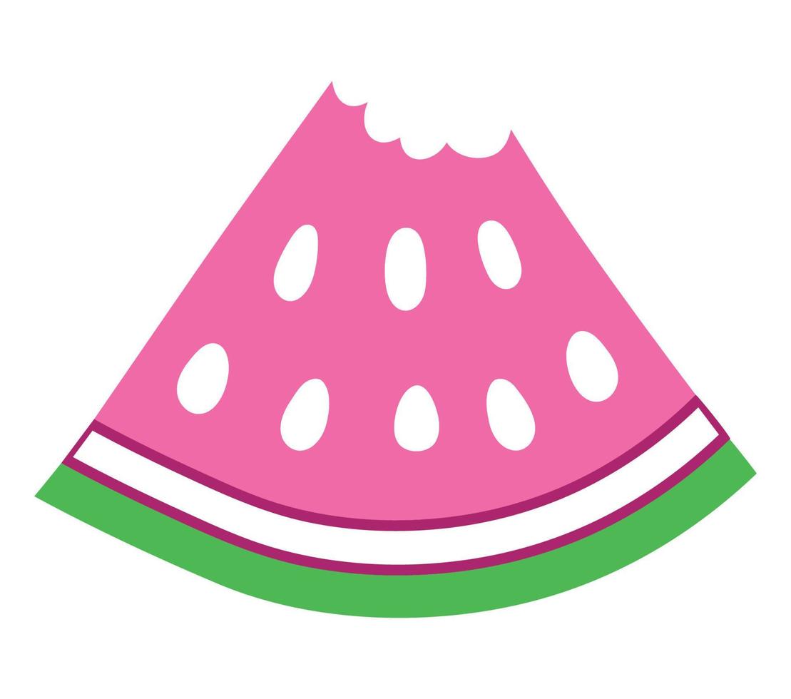 pink watermelon illustration vector