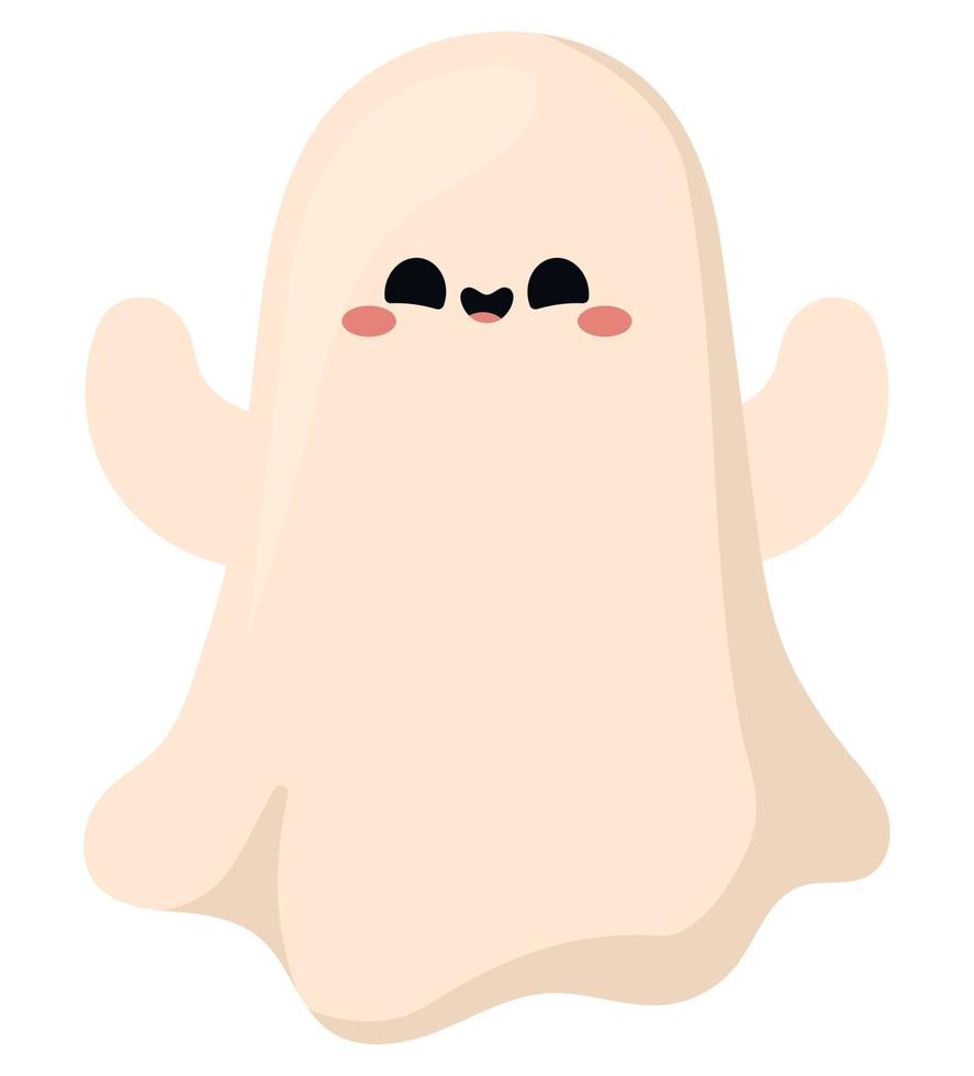 sonriente fantasma icono vector