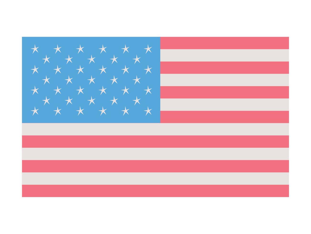 diseño de la bandera de Estados Unidos vector