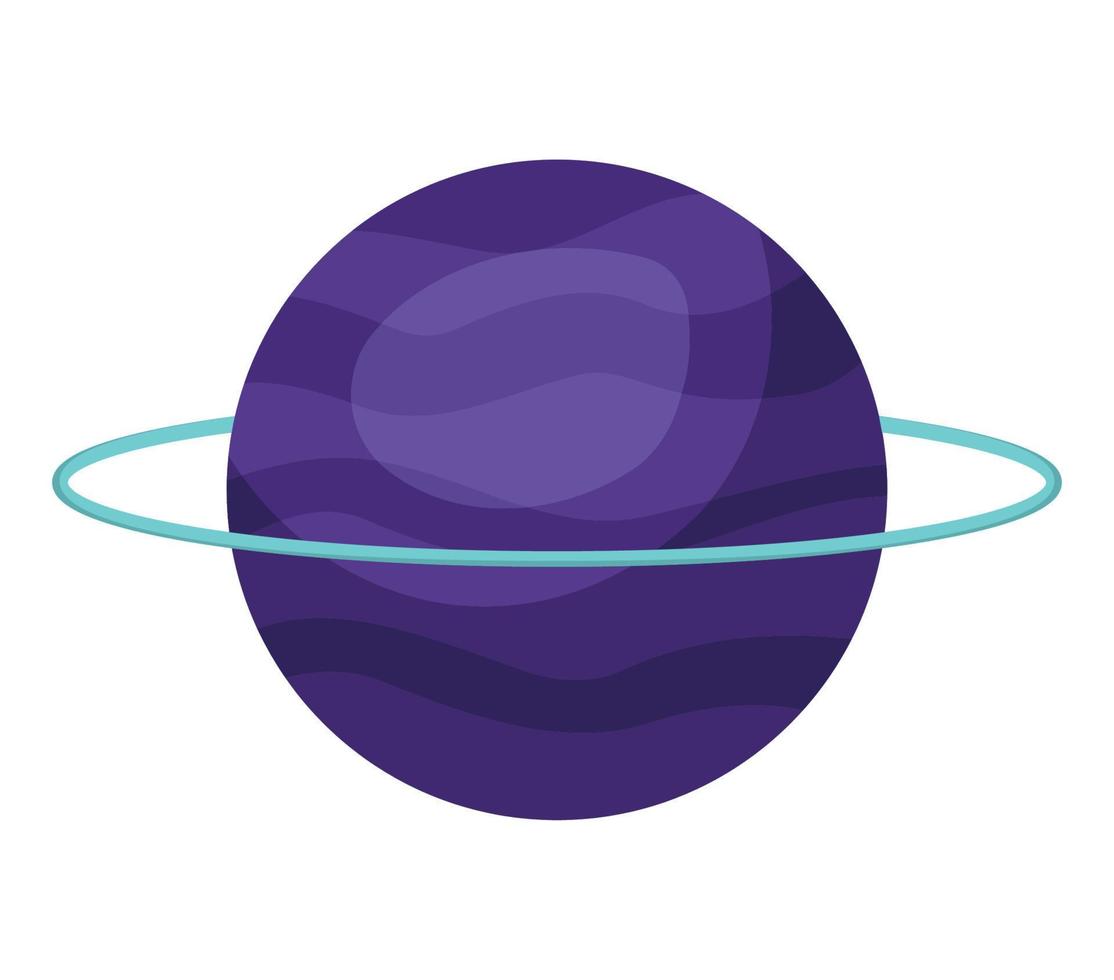 purple saturn design vector