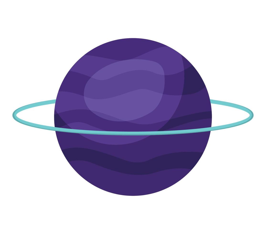 púrpura Saturno diseño vector