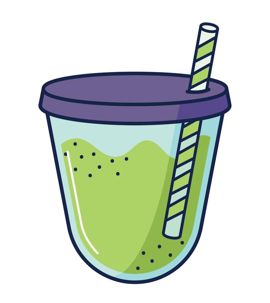 green detox juice vector