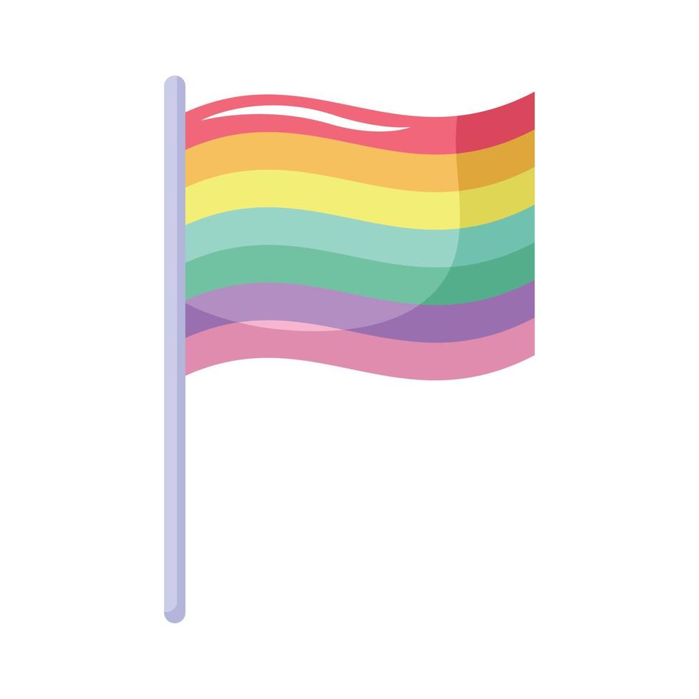 bandera del orgullo lgbtq vector