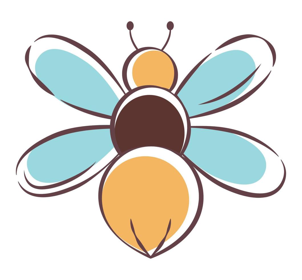 big bee design vector