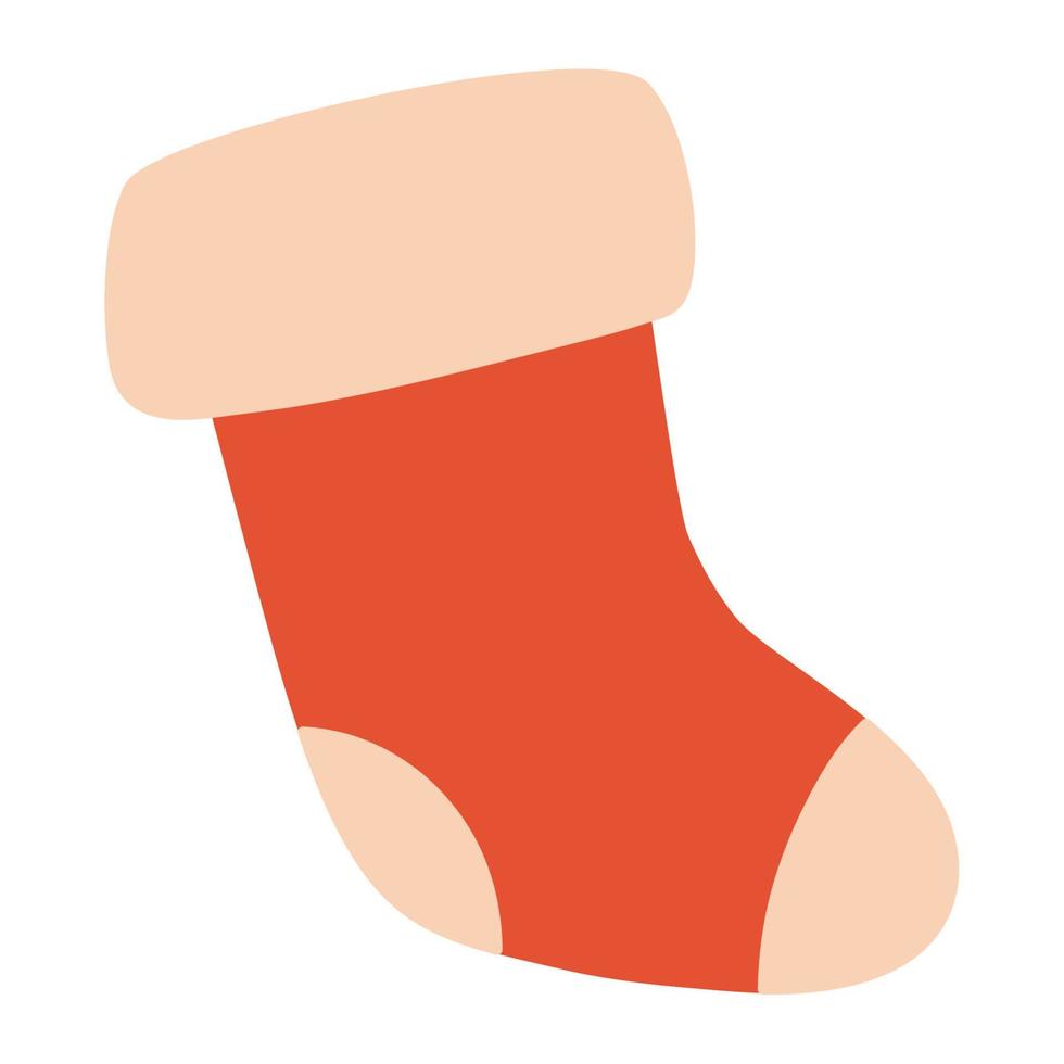 christmas sock illustration vector