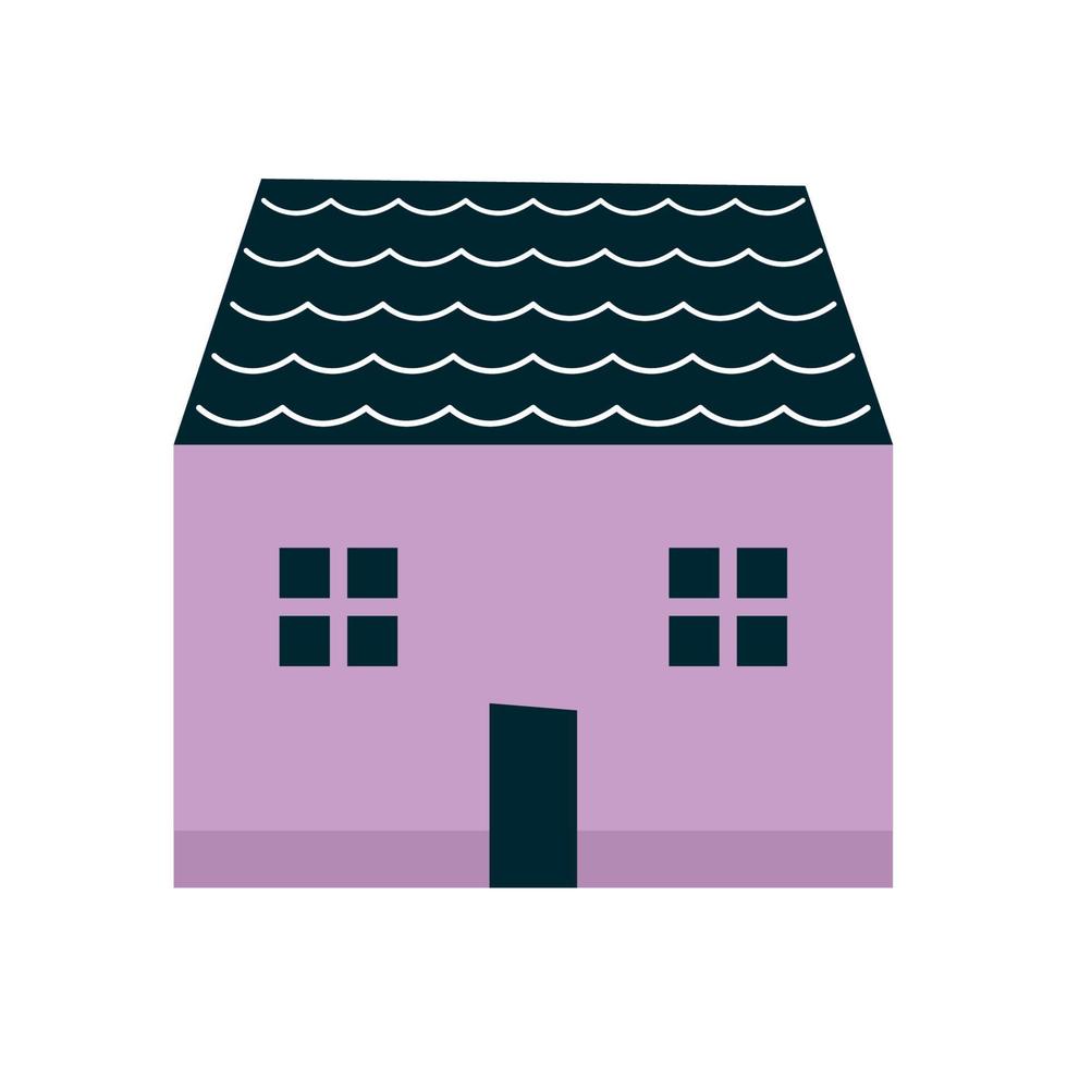 purple house design 21398866 Vector Art at Vecteezy