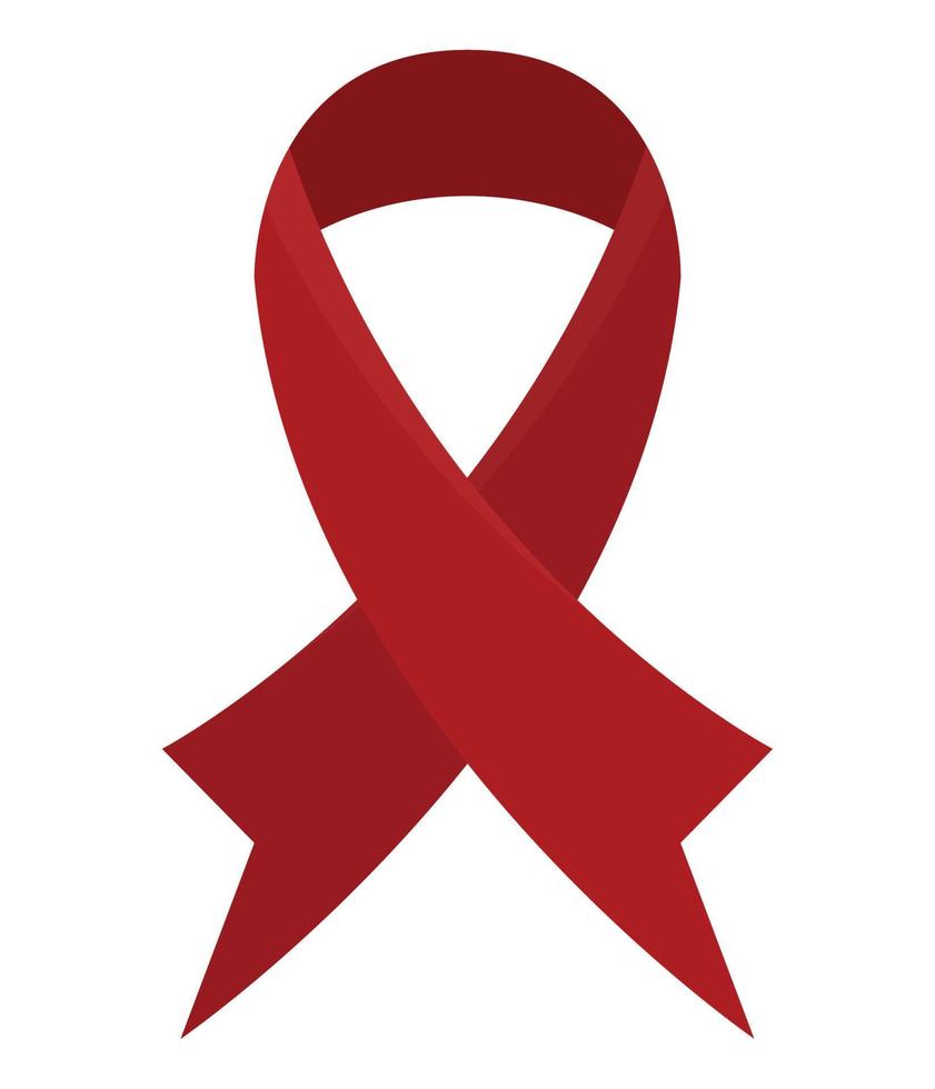 world hiv day ribbon vector