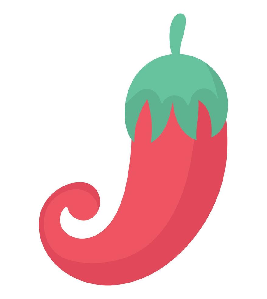 big red pepper vector