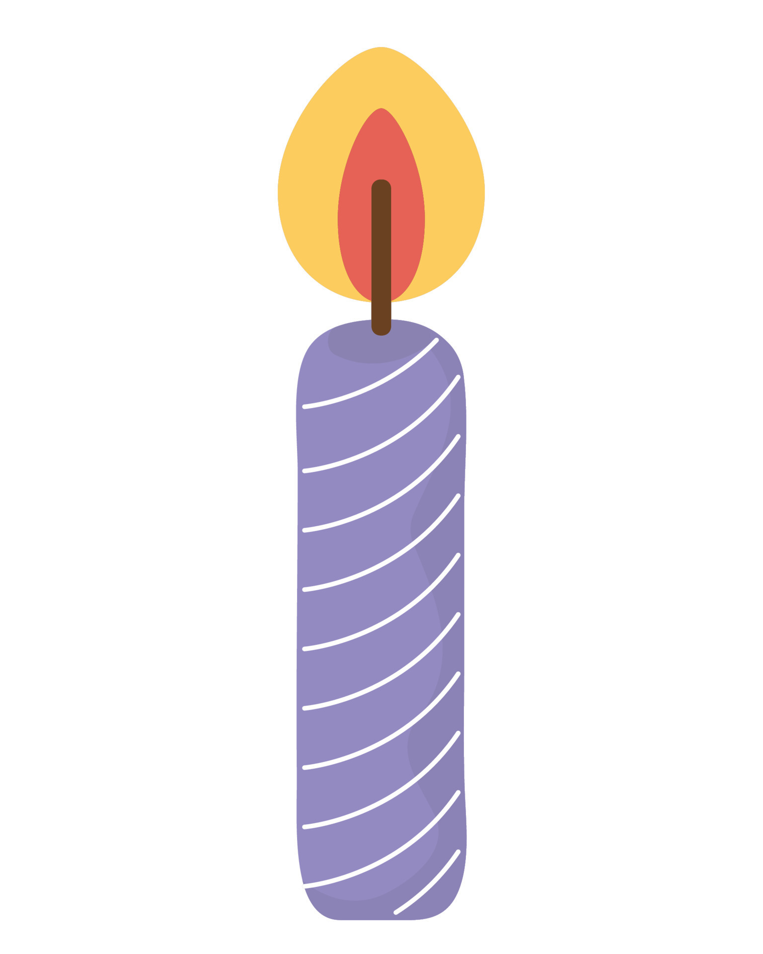 purple candle design 21398949 Vector Art at Vecteezy