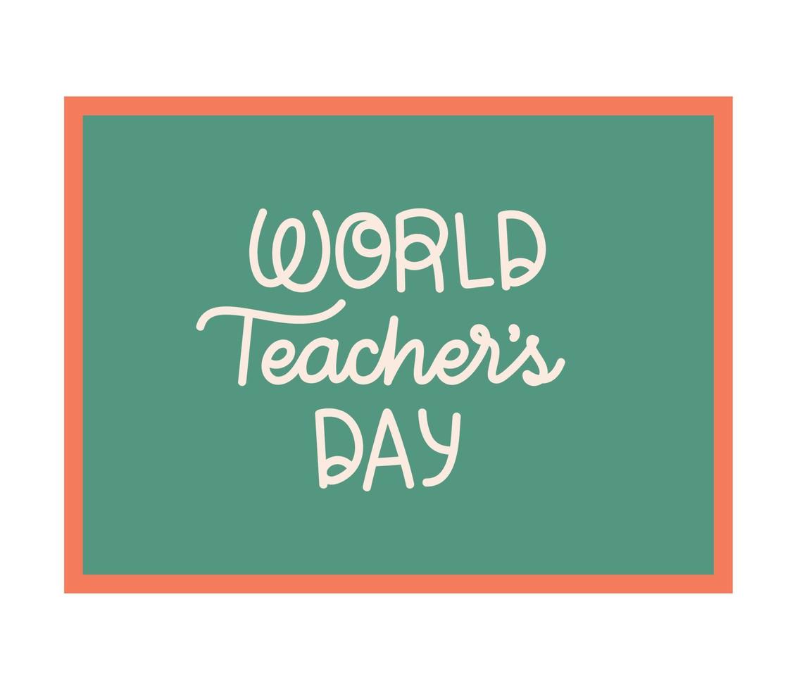 world teachers day illustration vector