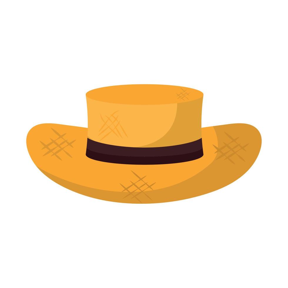 straw hat design vector