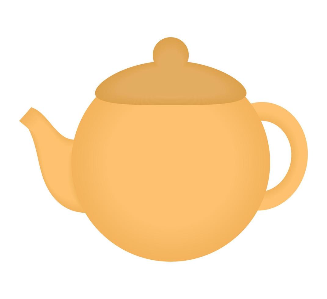 golden kettle design vector