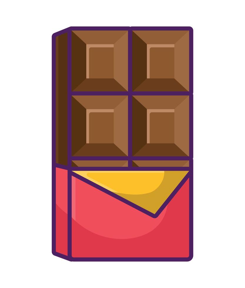 chocolate bar illustration vector