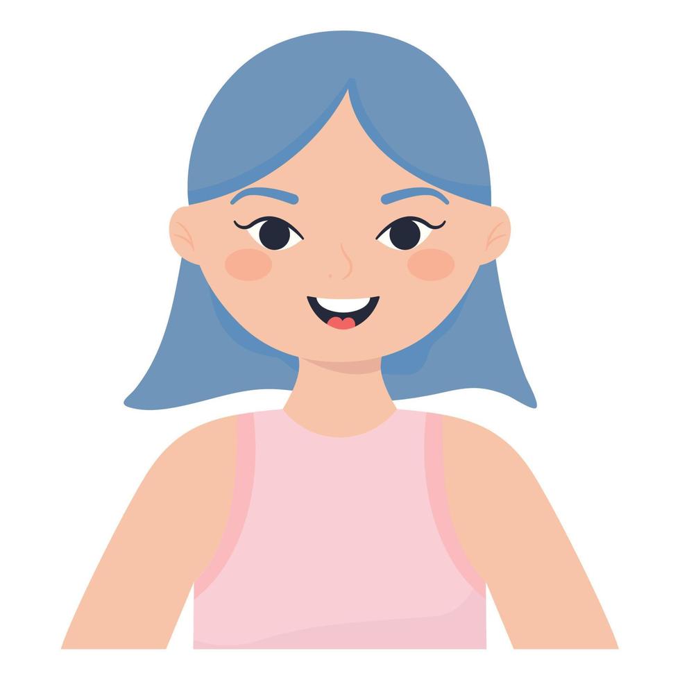 happy woman design vector