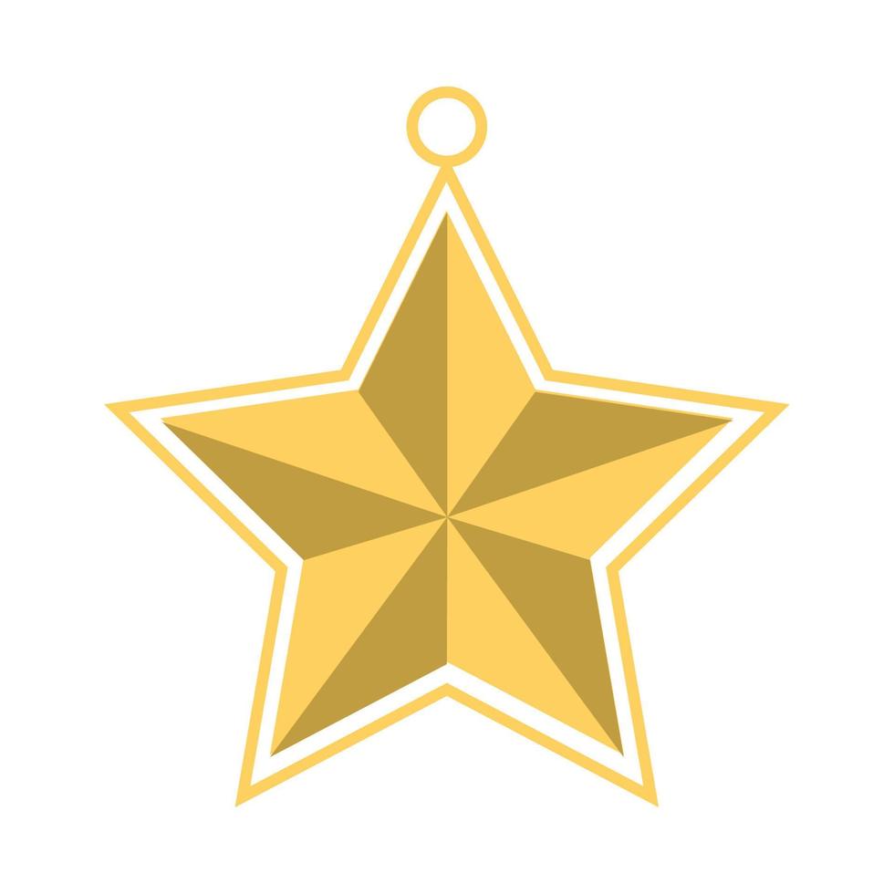 golden star design vector