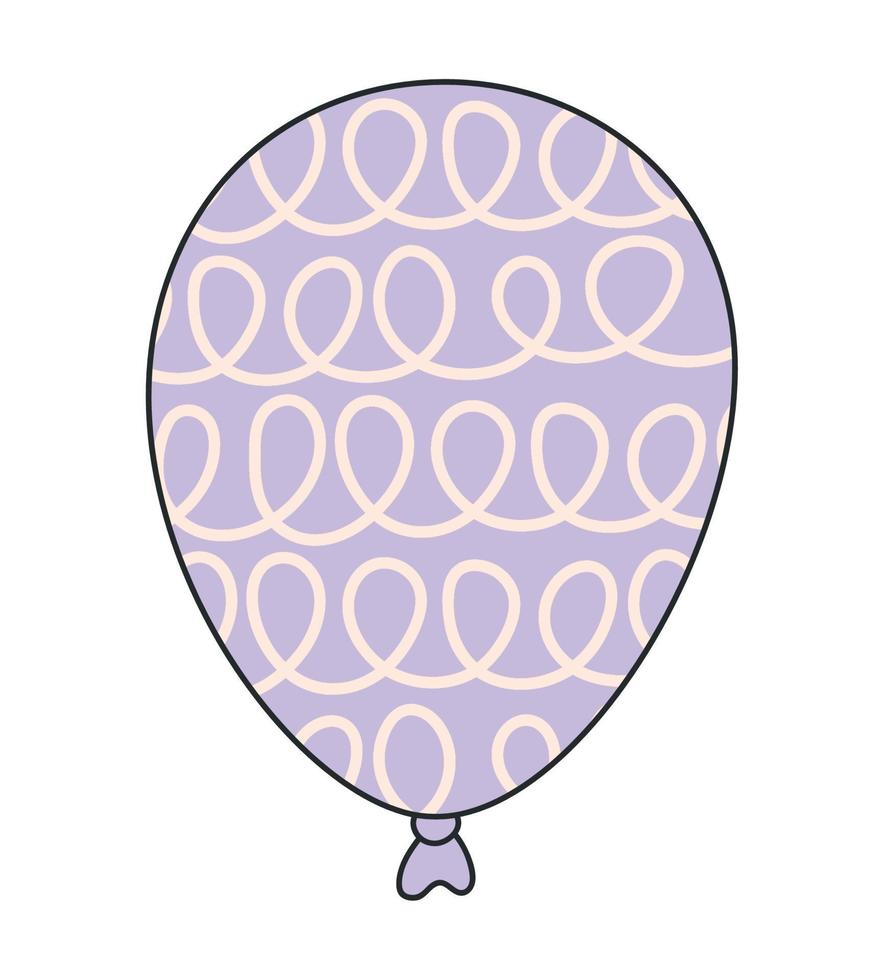 purple balloon design vector