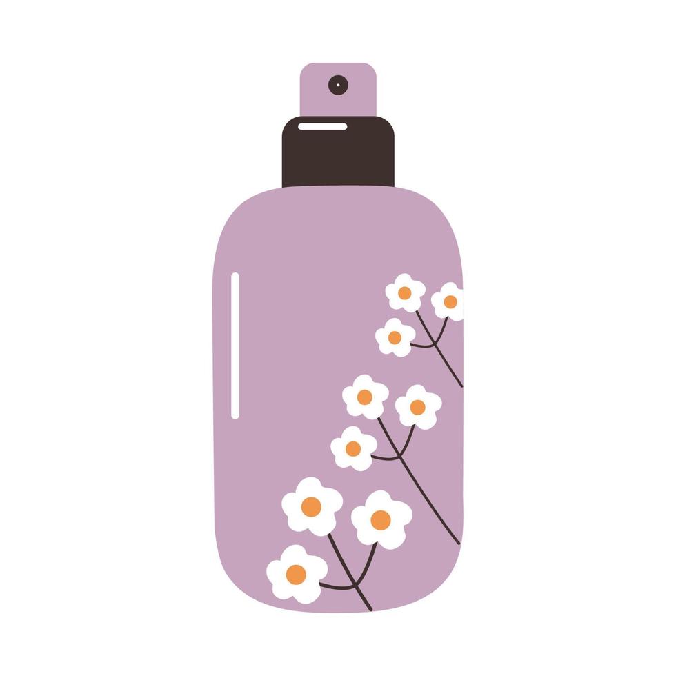 purple lotion bottle vector