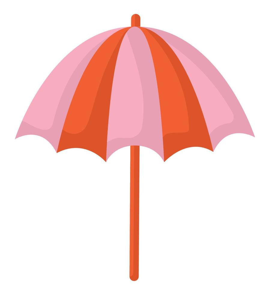 colored beach umbrella vector