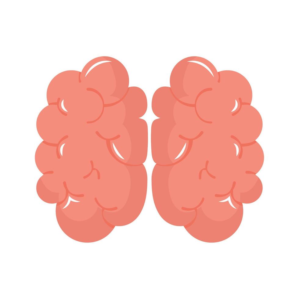 human brain design vector