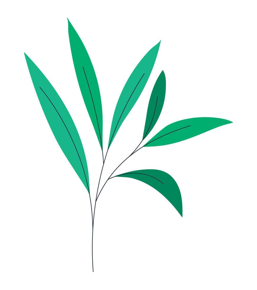 green leaves plant vector