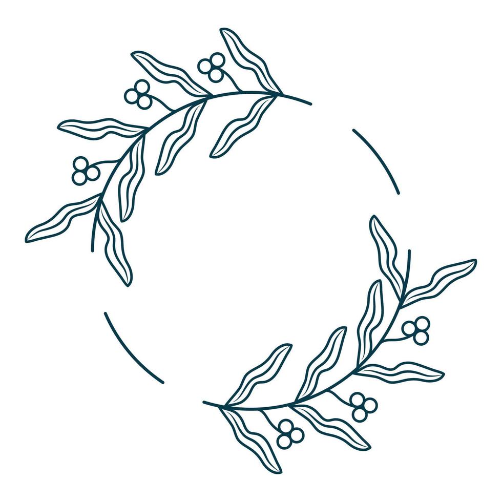 round nature ornament vector