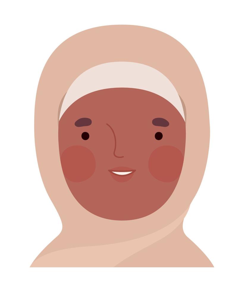 woman with hijab vector