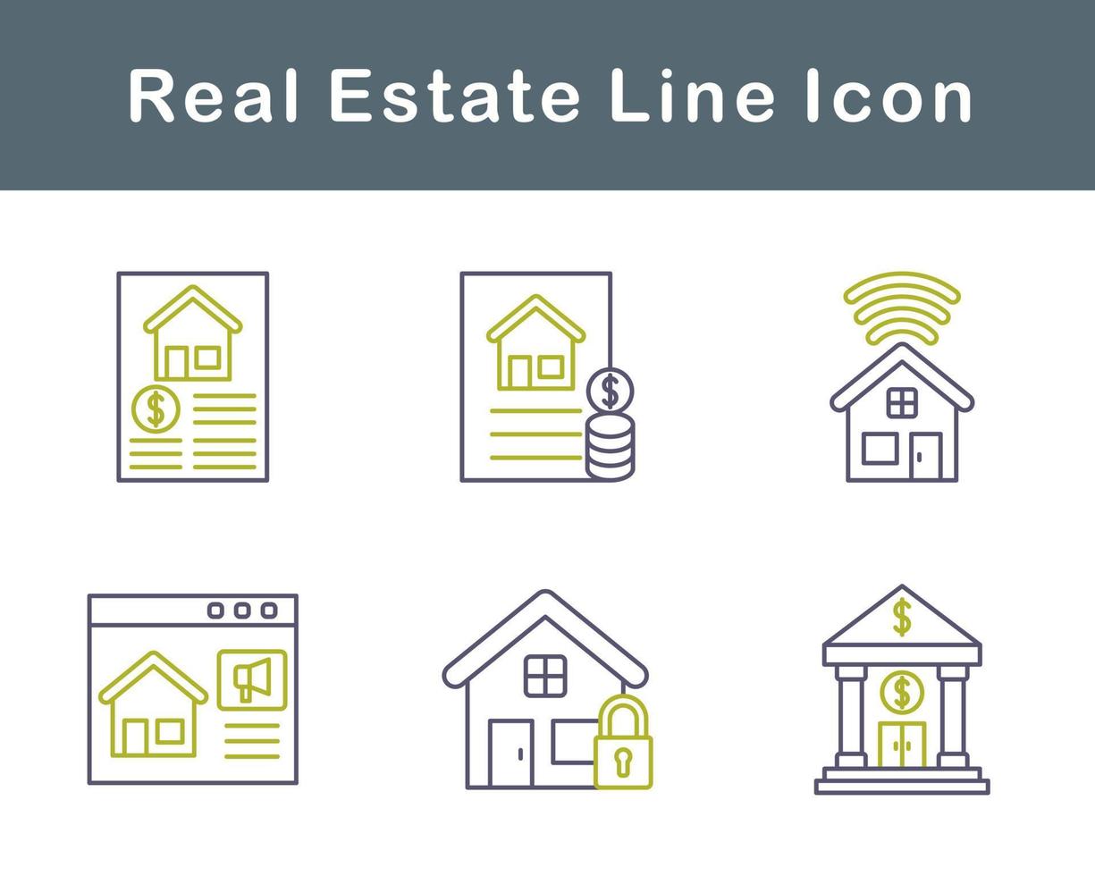 Real Estate Vector Icon Set