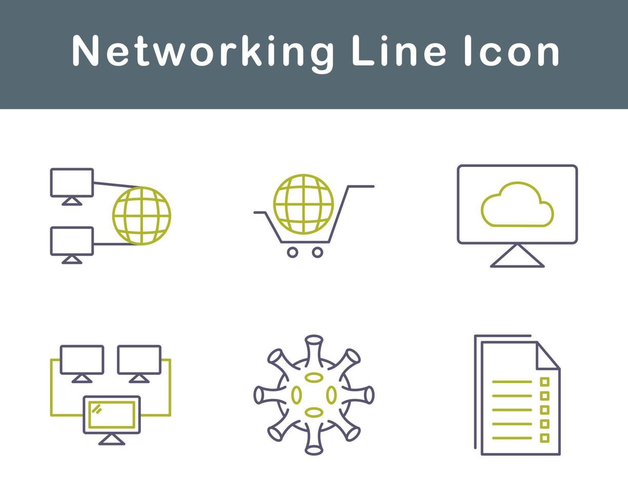 Networking Vector Icon Set