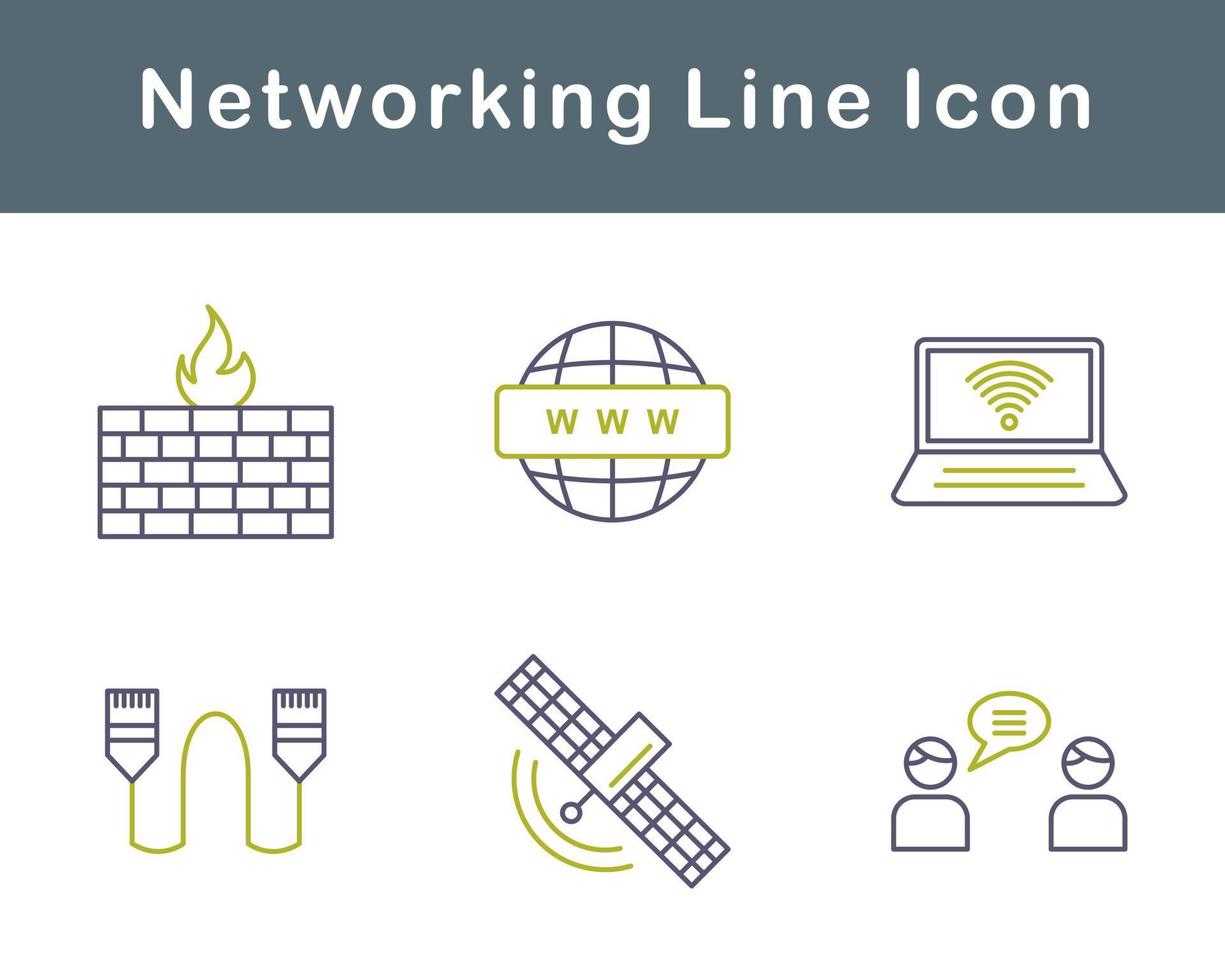 Networking Vector Icon Set
