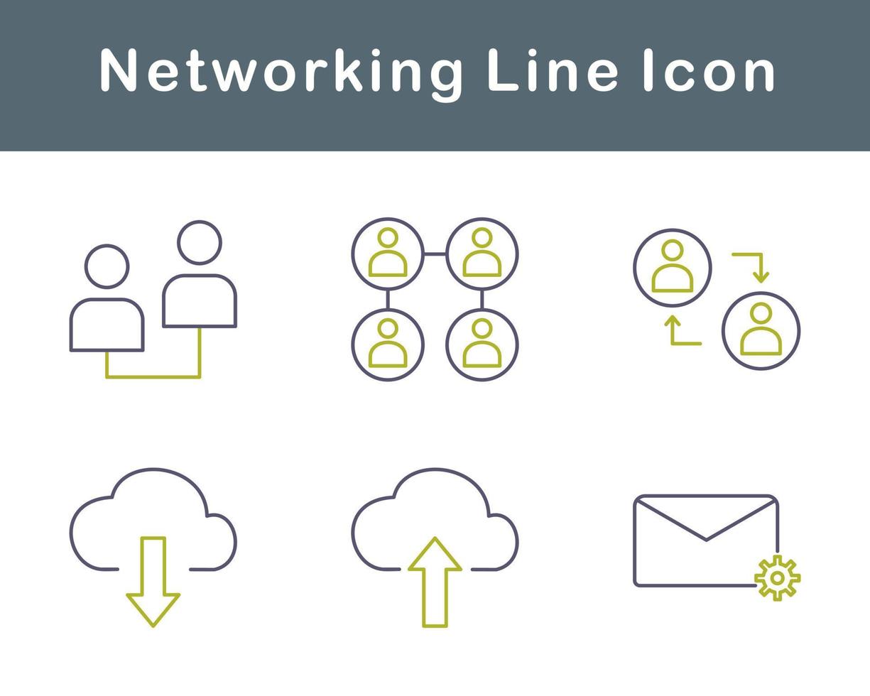 Networking Vector Icon Set