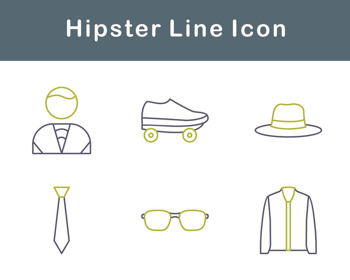 Hipster Vector Icon Set