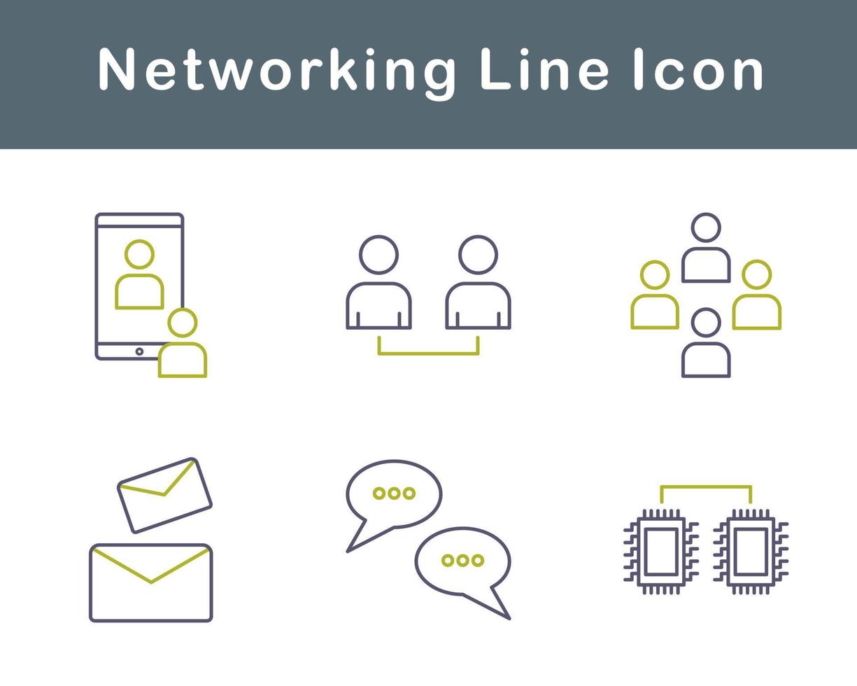 Networking Vector Icon Set