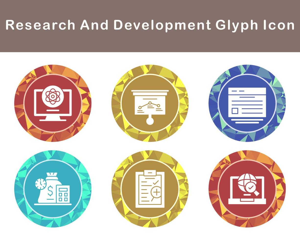 Research And Development Vector Icon Set