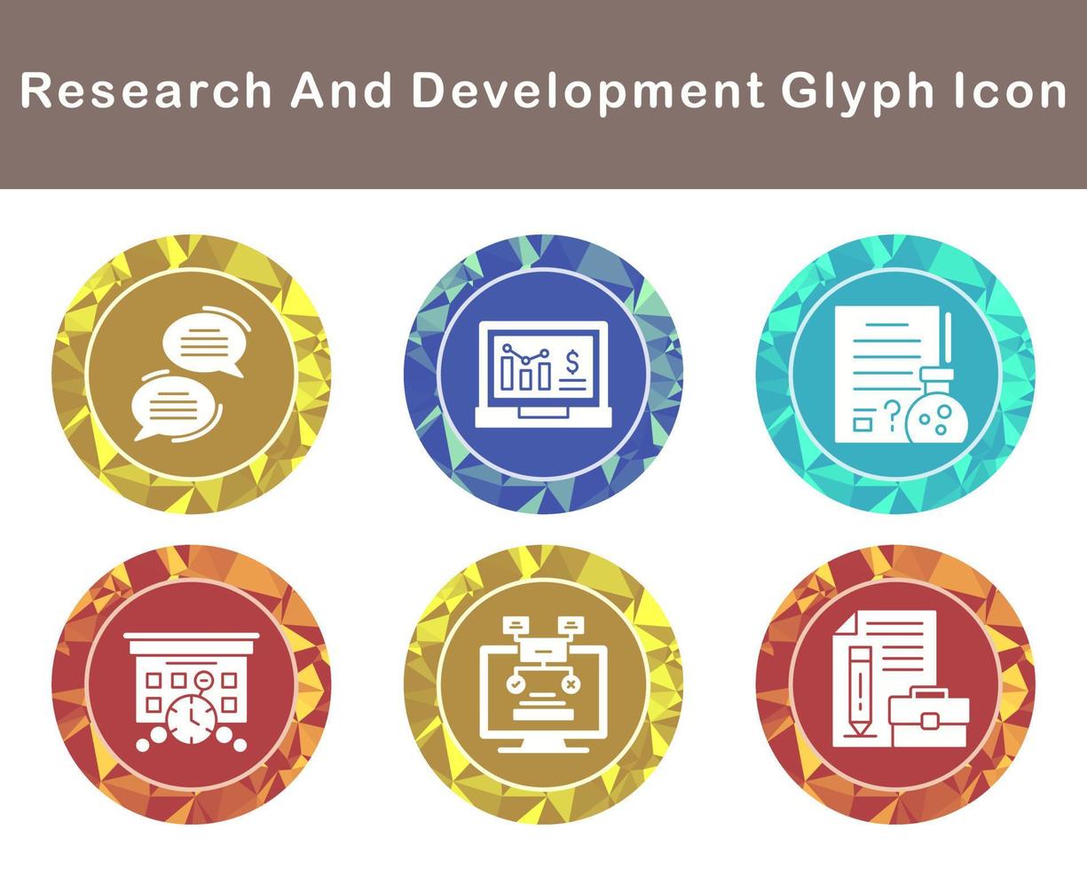 Research And Development Vector Icon Set