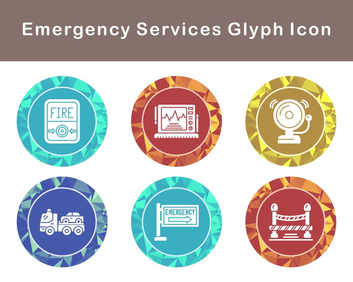 Emergency Services Vector Icon Set