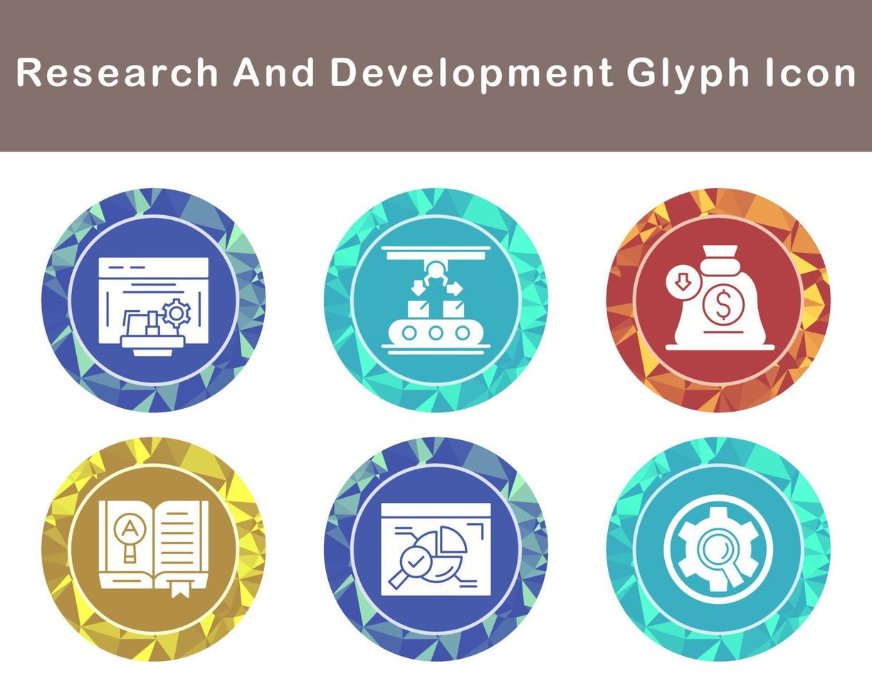 Research And Development Vector Icon Set