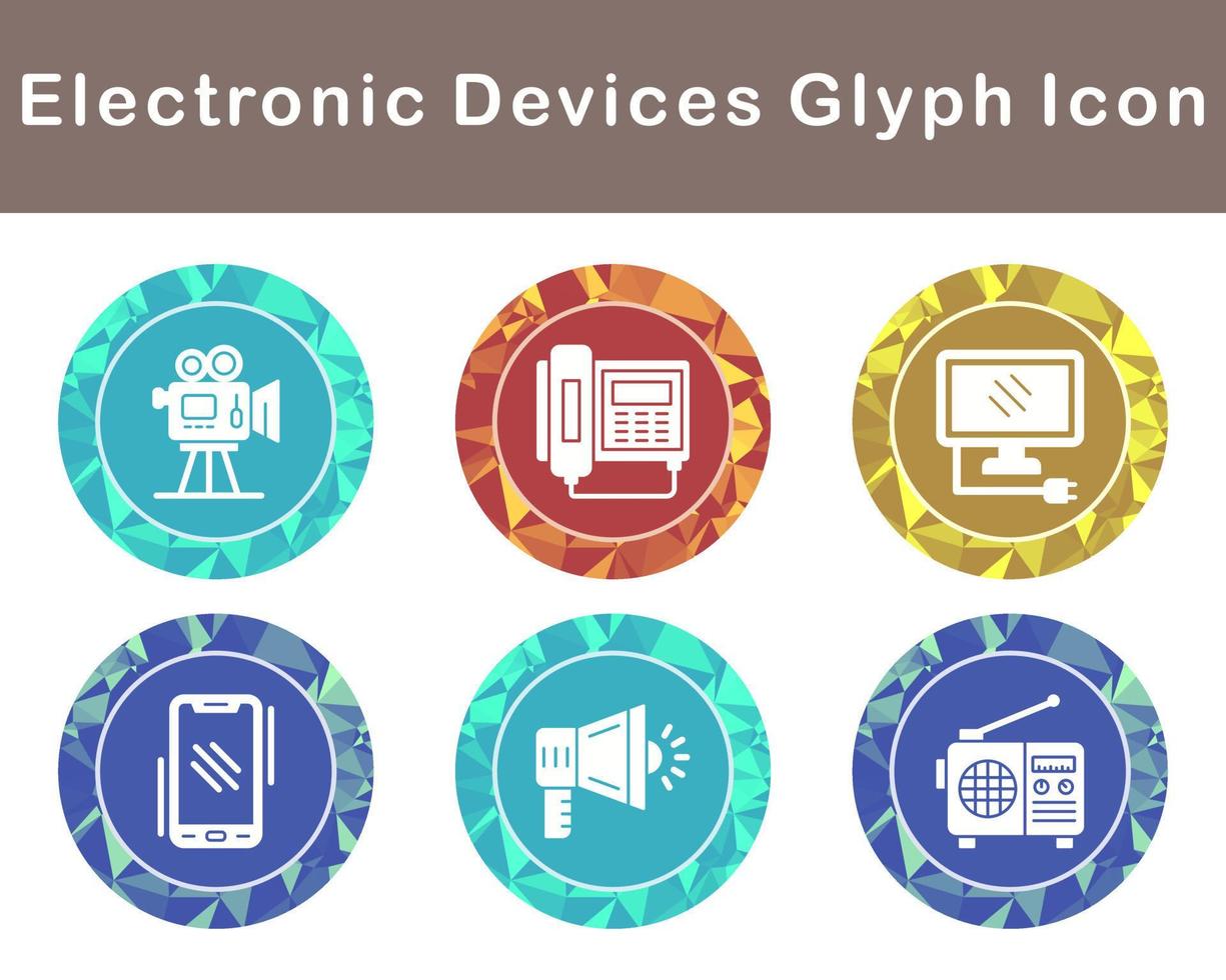 electrónico dispositivos vector icono conjunto