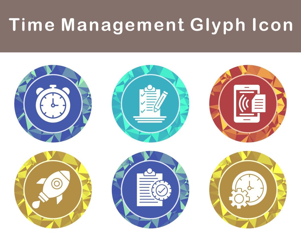 Time Management Vector Icon Set